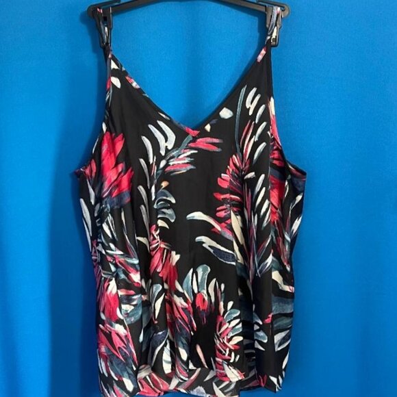 BRAND NEW ~ NWT ~ $38.00 VAN WINKLE & CO BRUSH STROKES TANK TOP SIZE M / MEDIUM - Picture 3 of 12